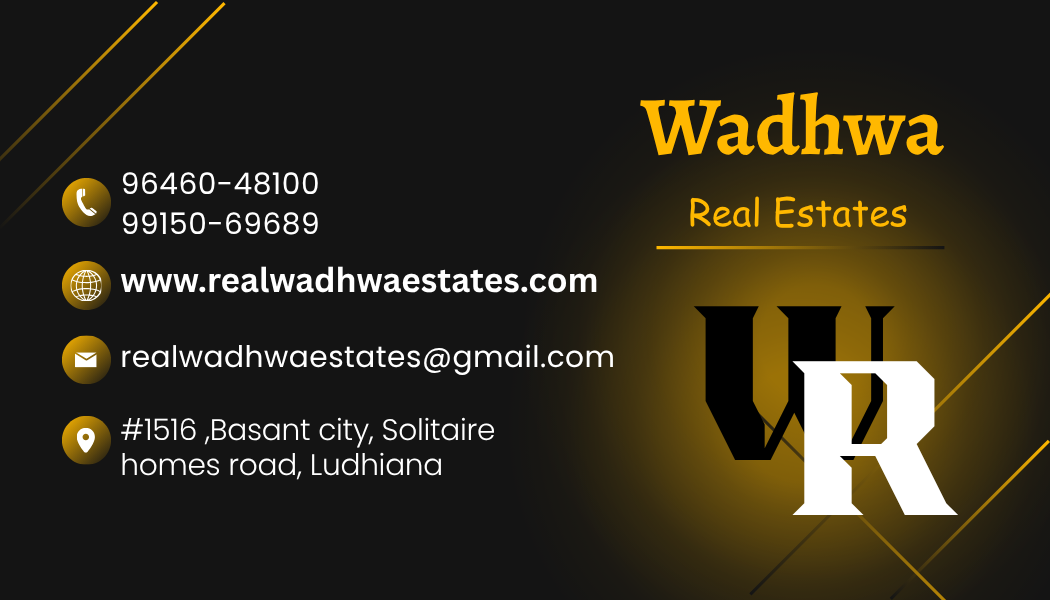 Wadhwa Real Estates Visiting Card - Front